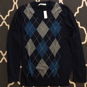 NWT Old Navy Argyle Sweater